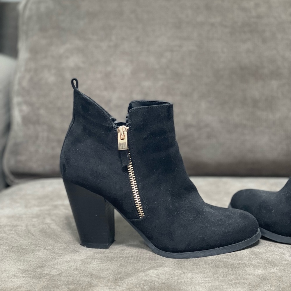 Suede booties